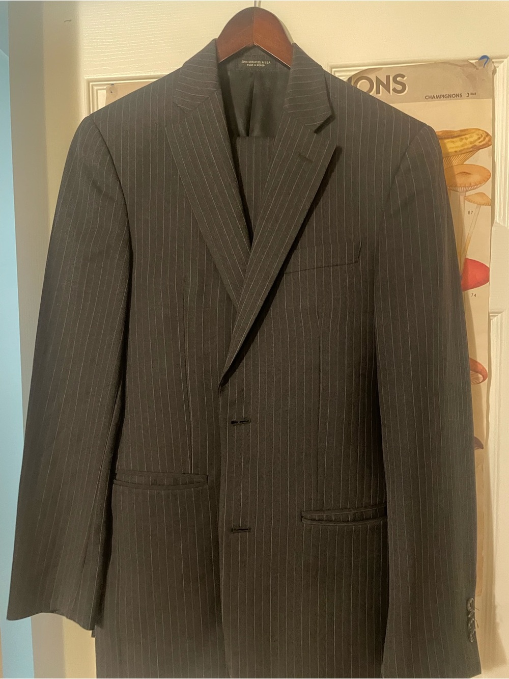 dark gray john varvatos suit